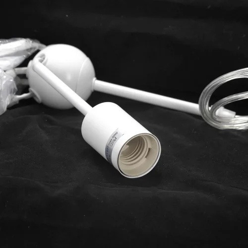 Люстра подвесная Kenner LSP-8268 Lussole без плафона на 5 ламп, основание белое в стиле современный  фото 5